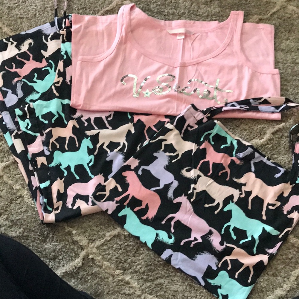 Victoria’s Secret pajamas with little tote